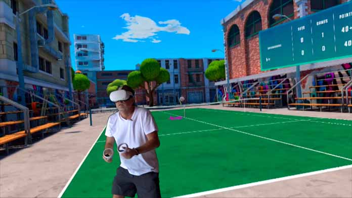 TENNIS LEAGUE VR – UN JEU DE TENNIS TRÈS RÉALISTE À LA PHYSIQUE DE BALLE IMPECCABLE